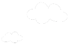 Cartoon drawing of three connected clouds with outlines of planes flying underneath.