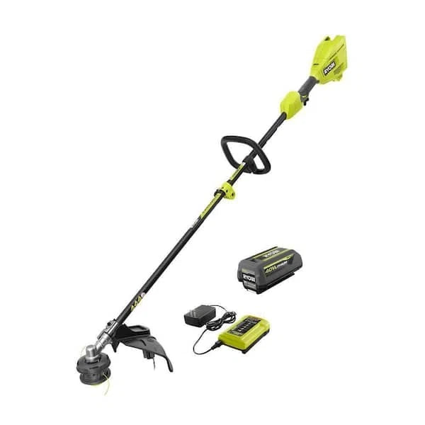 RYOBI RY40PH01 Capable String Trimmer 40V 15 in. & 4.0 Ah Battery /Charger USED