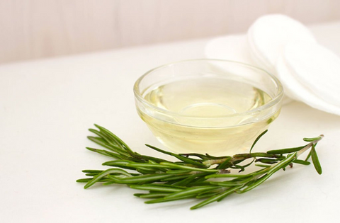 Rosemary oil , leave and towel 