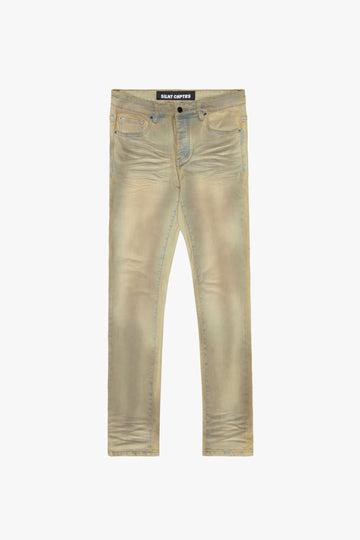 "Evacuate" Dirty Vintage Washed Skinny Jeans