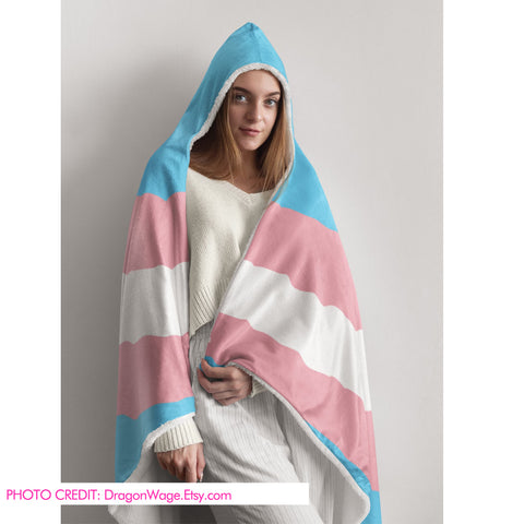 Trans Pride Hooded Blanket