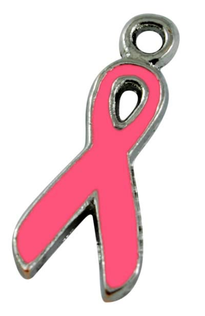 Awareness Ribbon Charms 5pk - Pink