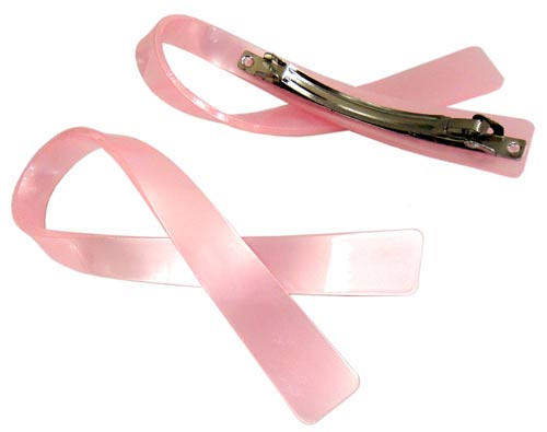 Pink Ribbon Dog Leash - Brown