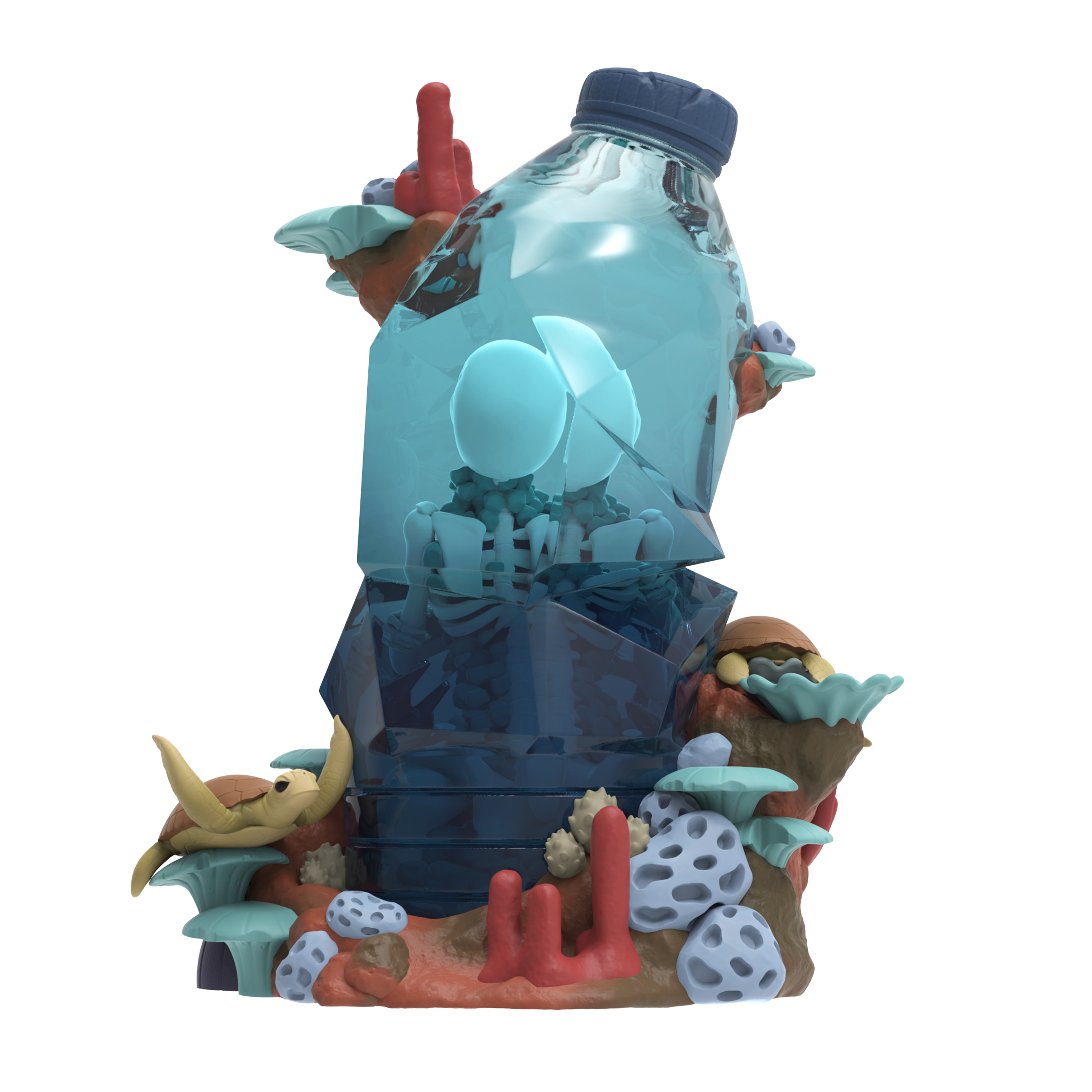 Message in A Bottle Polystone Statue by Mighty Jaxx