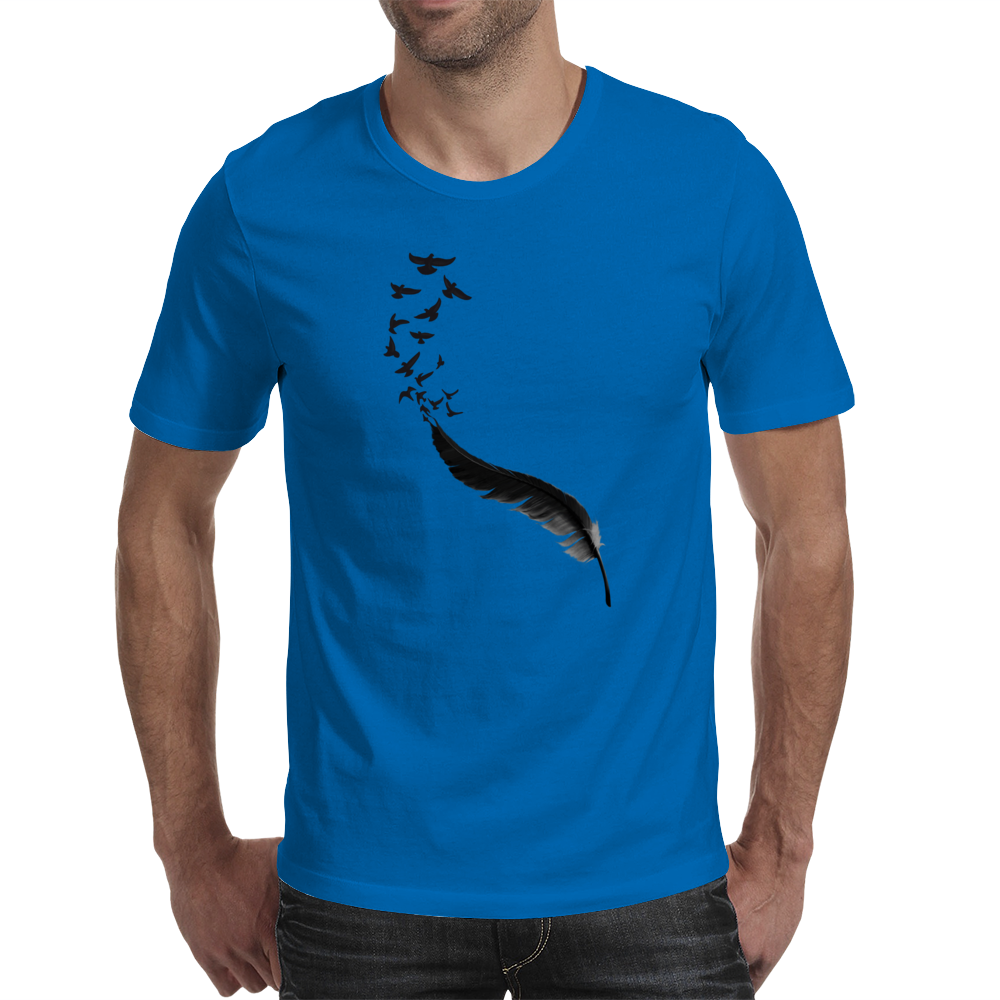 Feather Birds Mens T-Shirt