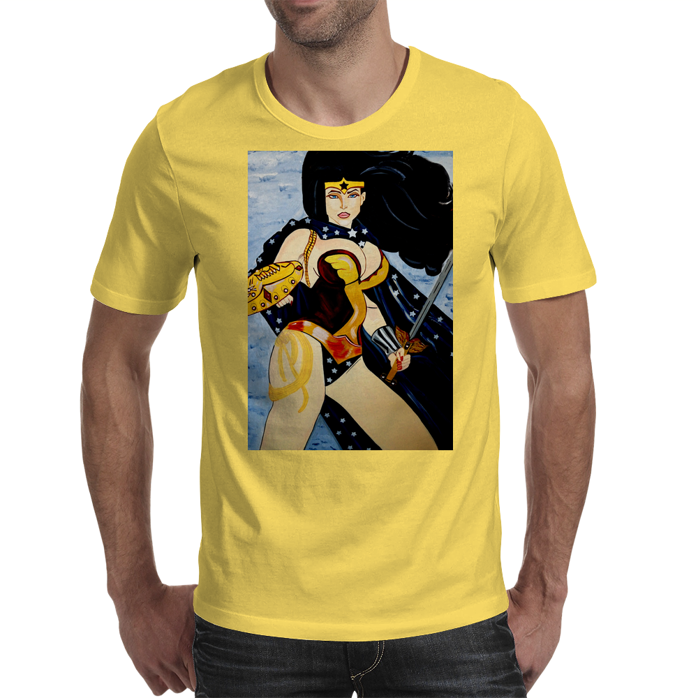 Wonder woman t shirt mens quinceanera