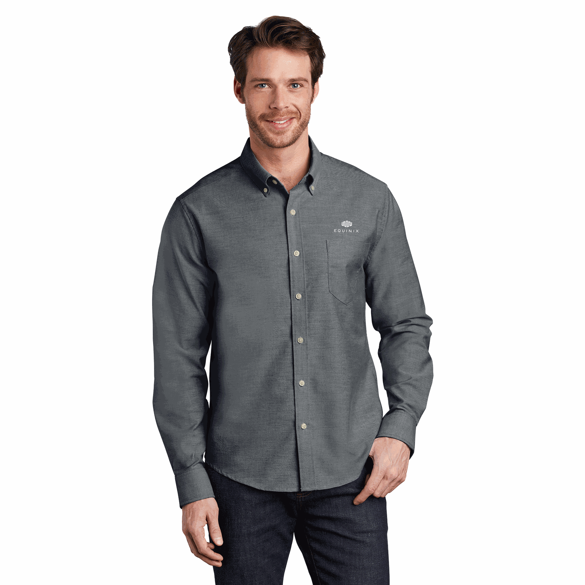 Port Authority ® Untucked Fit SuperPro ™ Oxford Shirt - Equinix Company Store product image