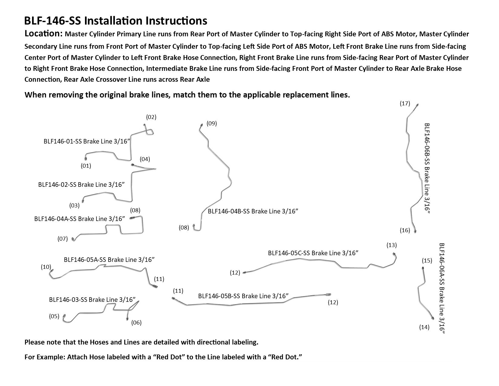 BLF-146-SS Installation Instructions