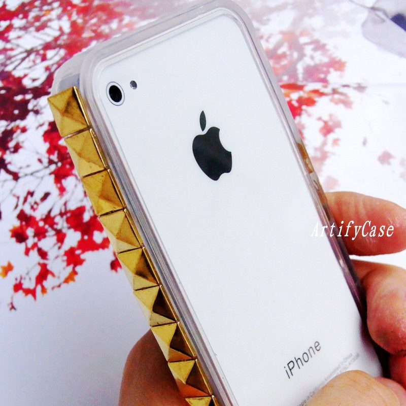 Dwang verachten mini Soft iPhone 4 silicone bumper,clear studded iphone 5 case artifycase –  ArtifyCase