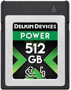 Delkin Devices 512GB POWER 4.0 CFexpress Type B Memory Card