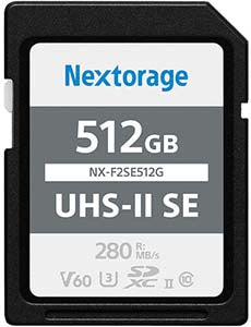 Nextorage NX-F2SE Series UHS-II SDXC (512GB)