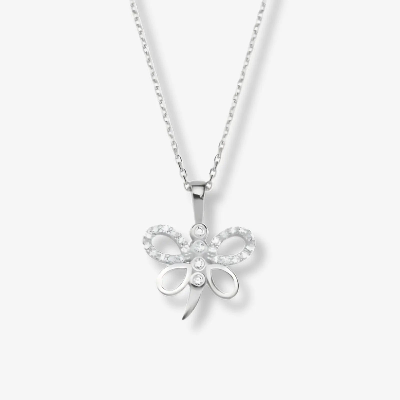 Colier din Argint Crystal Butterfly
