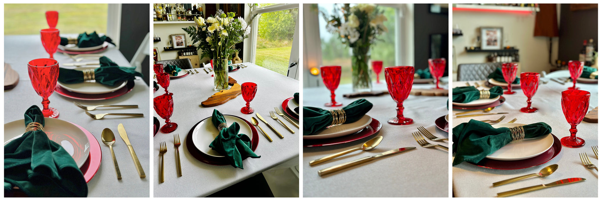 TableTop Creations makes intimate Christmas dinner at home MERRY MERRY - client testimonial