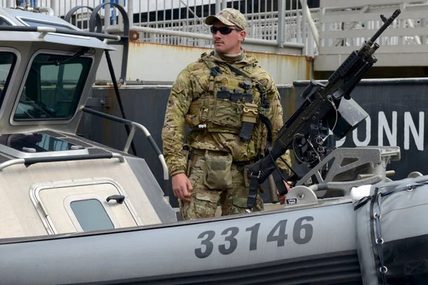 Coast Guardsman in MSRT during a patrol