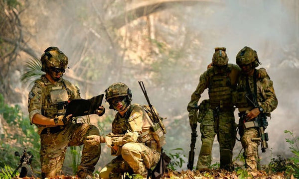 U.S. Soldiers in a Jungle