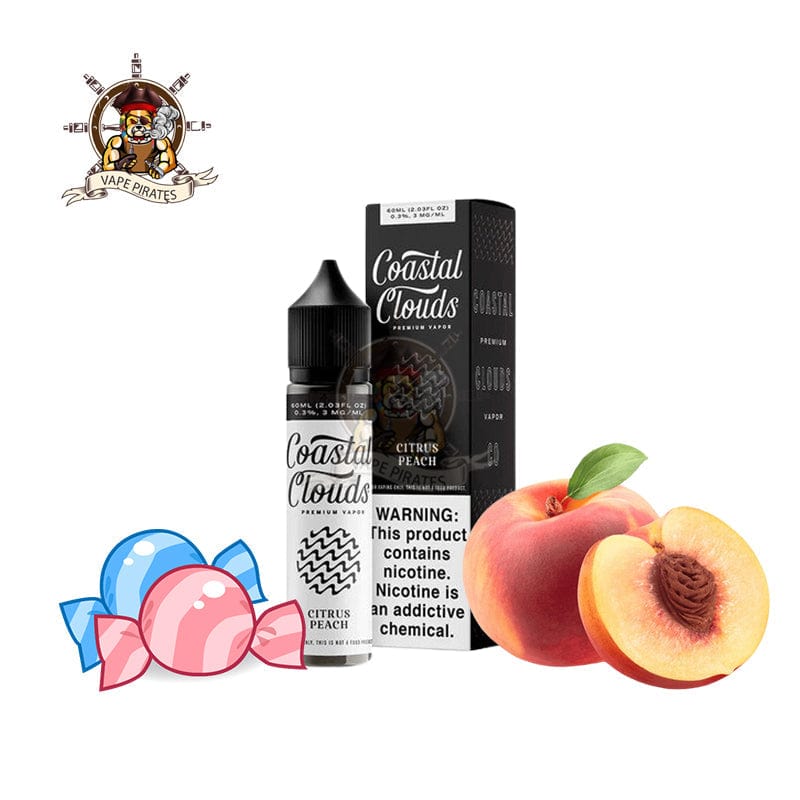 Coastal Clouds - Citrus Peach - Vape Juice 60ml