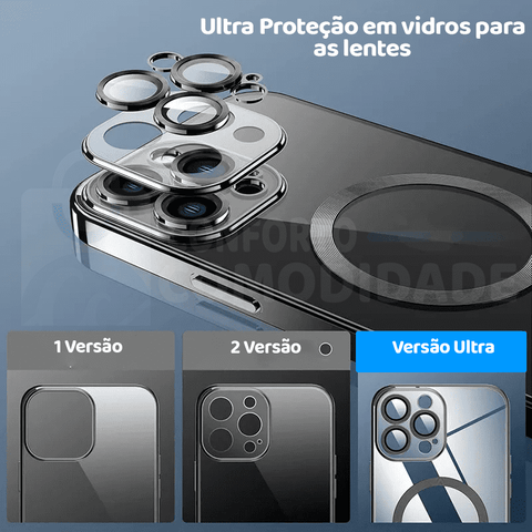 Capa Transparente Luxuria Comodi™ Magsafe IPhone 14 13 12 11 Pro Max