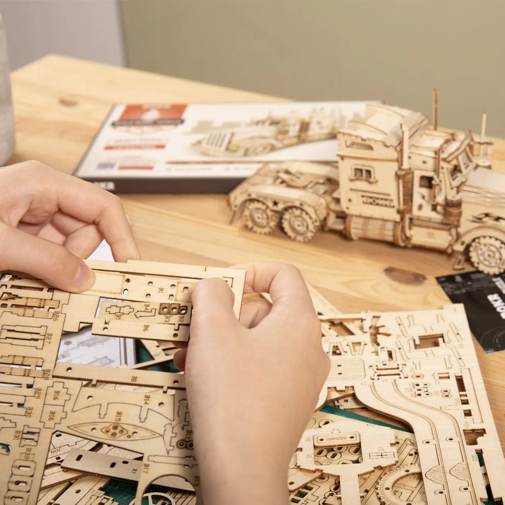 3D Wooden Heavy Truck Puzzle