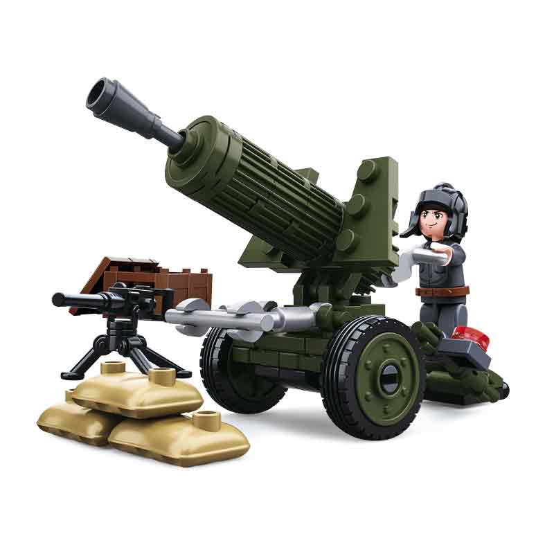 Sluban Army WWII Anti Aircraft Gun Set M38-B0678A - John Bull Clothing