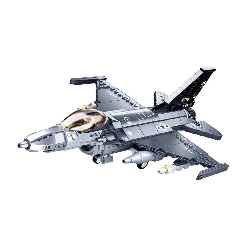 Sluban F16 Falcon Fighter Aircraft Plane Set M38-B0891 - John Bull Clothing