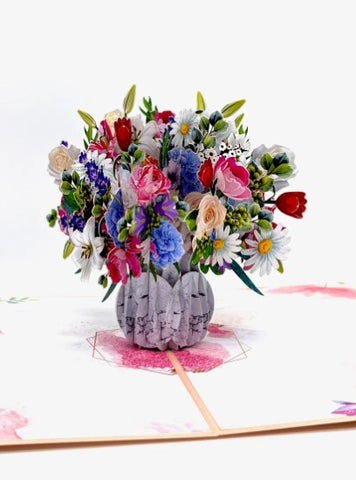 flower boquet 3D card