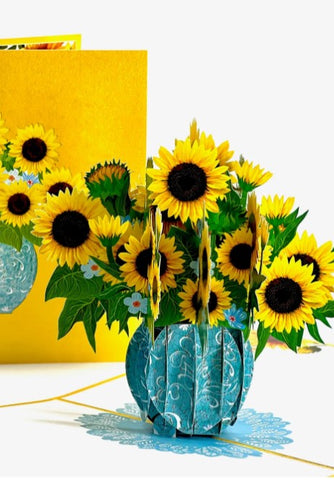 3D sun flower card