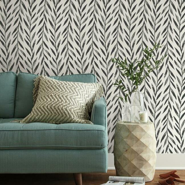 Magnolia Home Willow Peel & Stick Wallpaper - Black