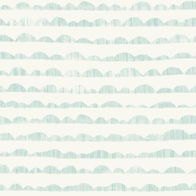 Magnolia Home Hill & Horizon Wallpaper - Mariner Blue