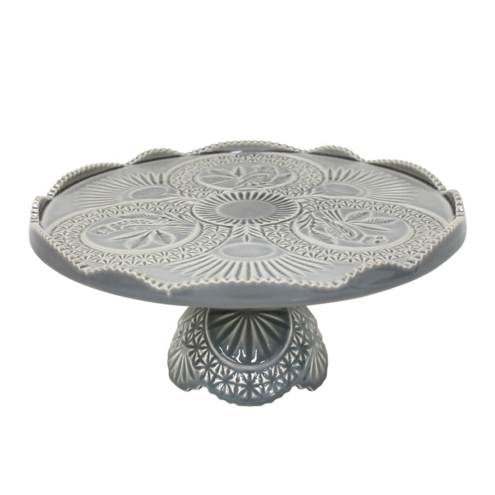 Cristal Cake Pedestal - Grey