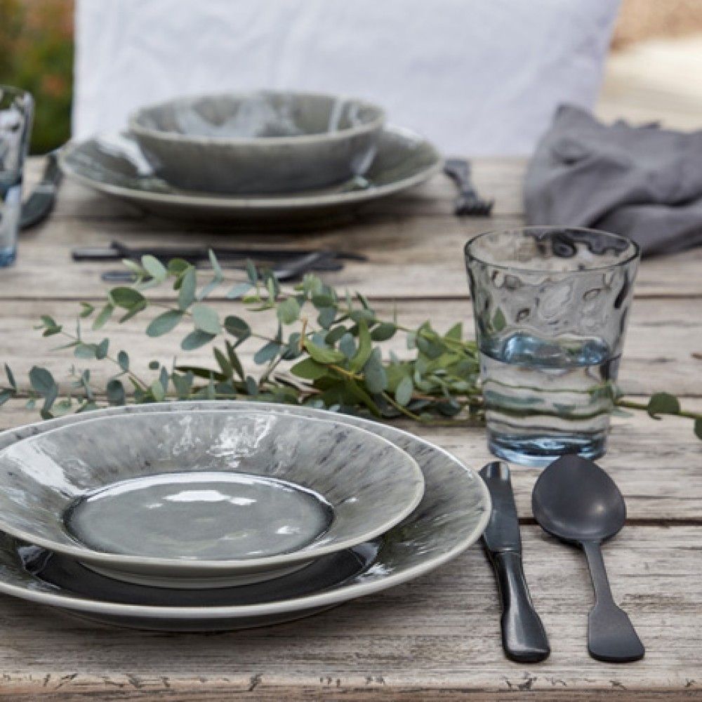 Madeira Dinner Plate Set - Grey