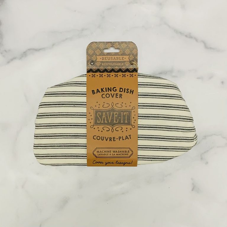 Baking Dish Cover - Ticking Stripe