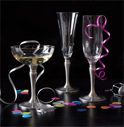 Match Pewter Champagne Glass Set