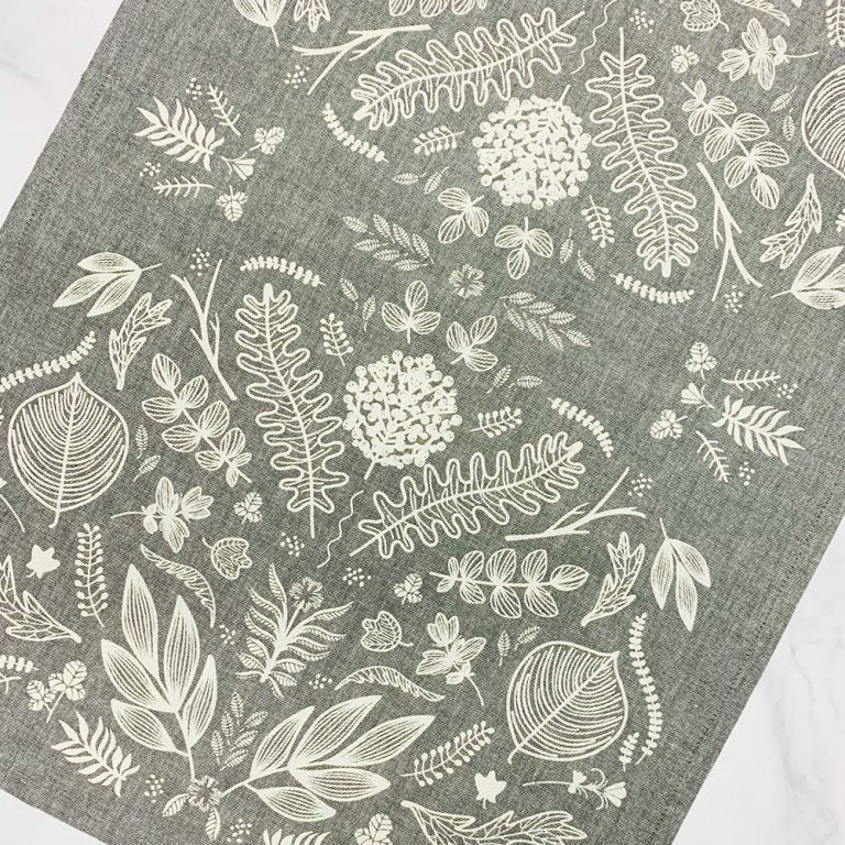 Chambray Laurel Tea Towel