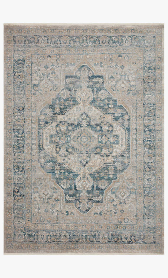 Magnolia Home x Loloi Elise Rug - Neutral Blue