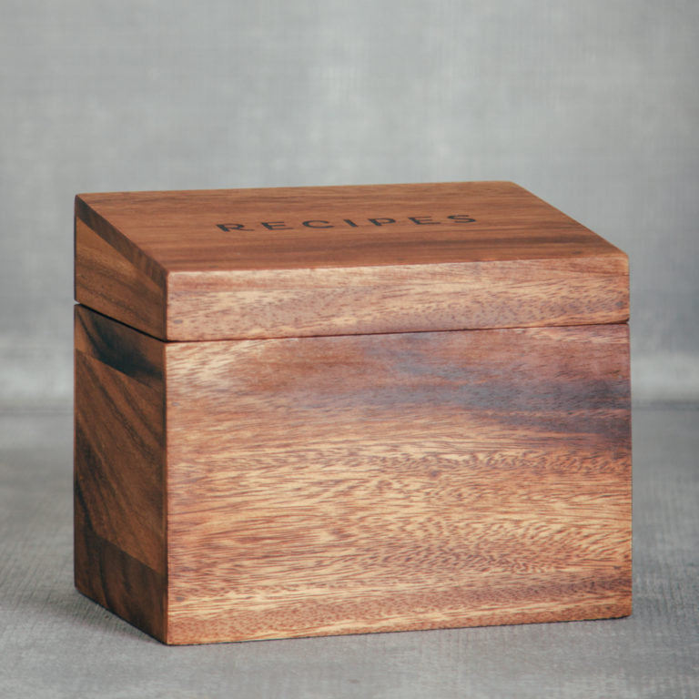 Acacia Recipe Box