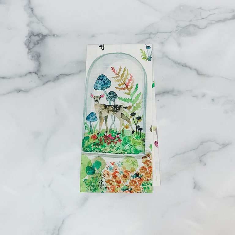 Fawn Terrarium Tea Towel