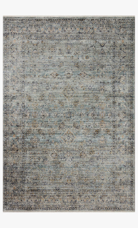  Jean Stoffer x Loloi Katherine Collection KES-03 Beige/Mist  7'-10 x 10' Area Rug : Home & Kitchen