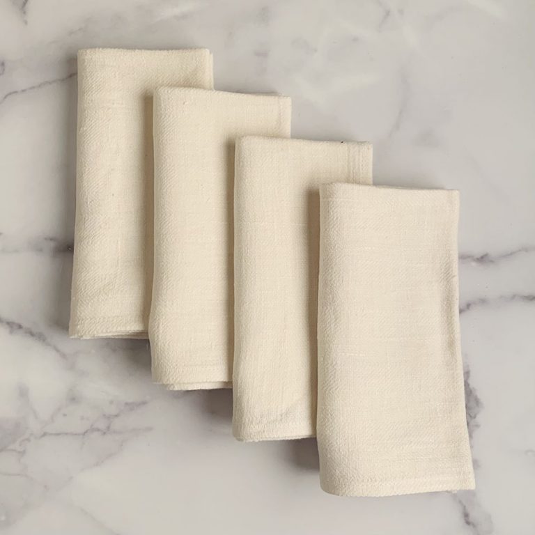 Lara Linen Placemats - Cream