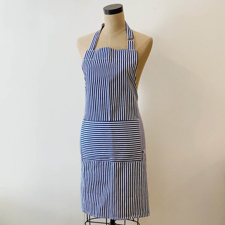 Chef Apron - Pinstripe Blue