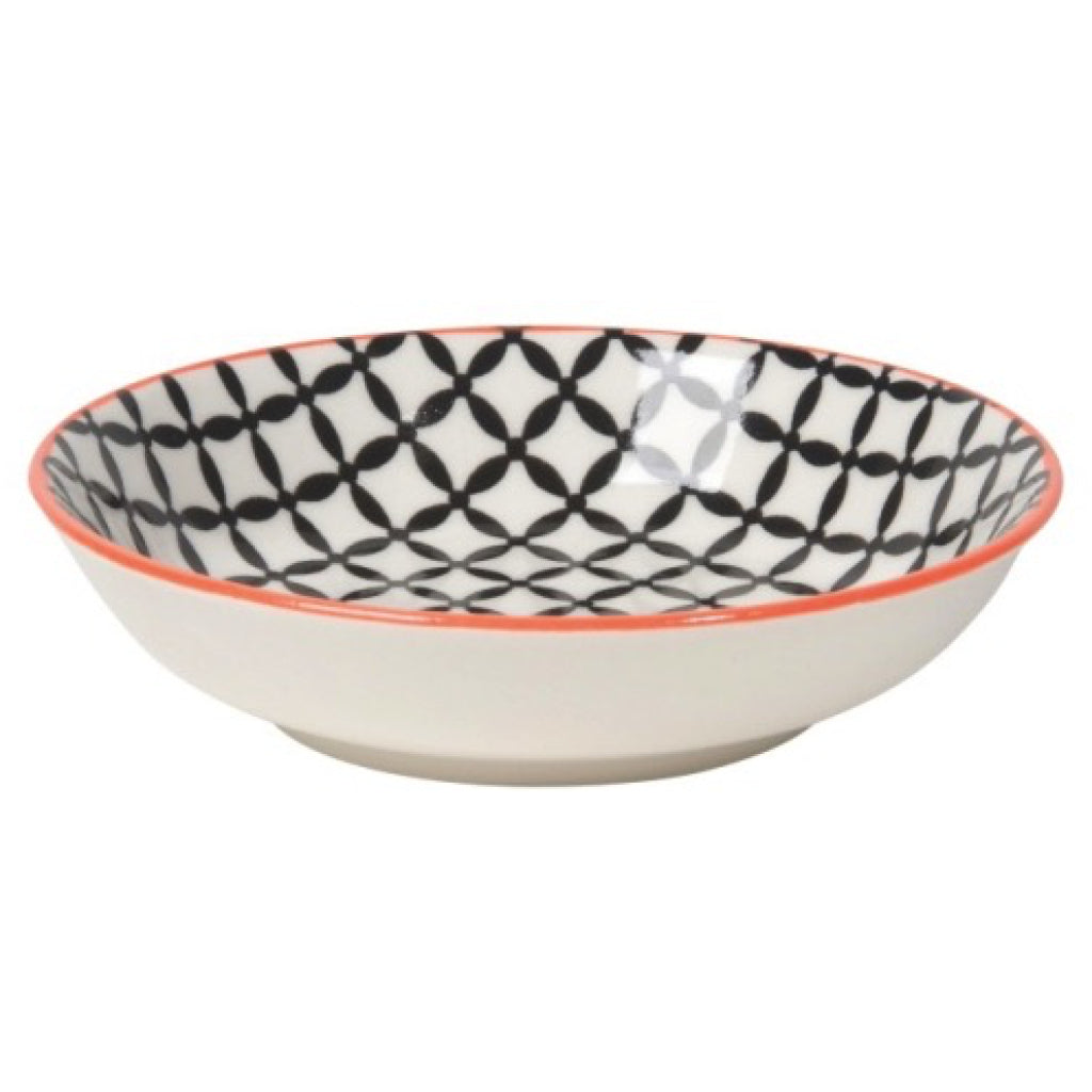 Dip Bowl - Black Lattice