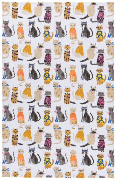 Feline Fine Tea Towel