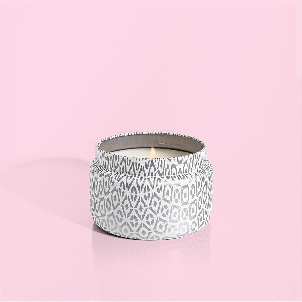 Capri Blue Volcano Travel Tin Candle - White