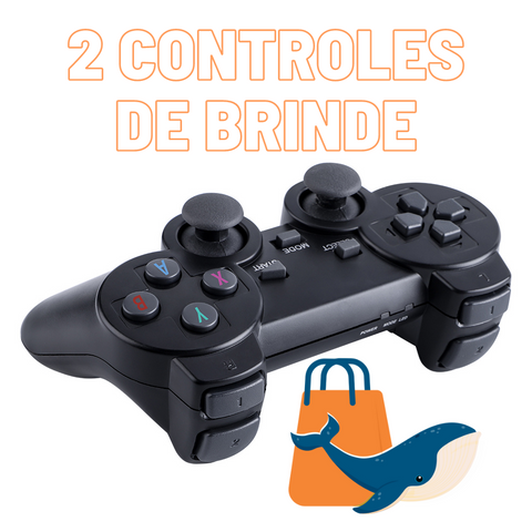 Vídeo Game com Suporte para 10.000 Jogos 2 Controles Retro MLPS-531 Canoas  RS