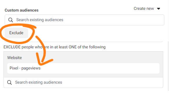 Using exclusions with Custom Audiences in Facebook Ad Manager