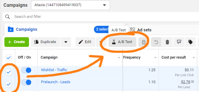 Using the A/B Test Feature in Facebook Ad Manager