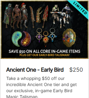 Example of an Early Bird reward tier on Kickstarter