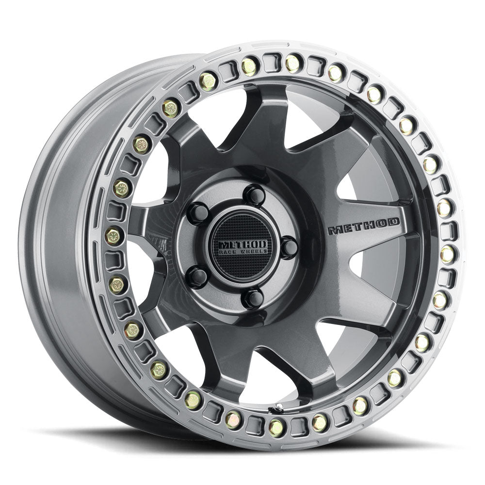 Method Race Wheels | 108 | Beadlock | Gloss Titanium| 17x9 | 5x5 | -44/3.50" | MR10879050844B