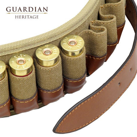 Guardian Heritage Leather & Canvas Cartridge Belt (12or20g) – Woodlands Enterprises Ltd