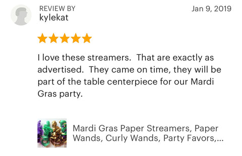 mardi gras streamer reviews