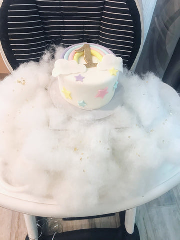 cloud party smash cake